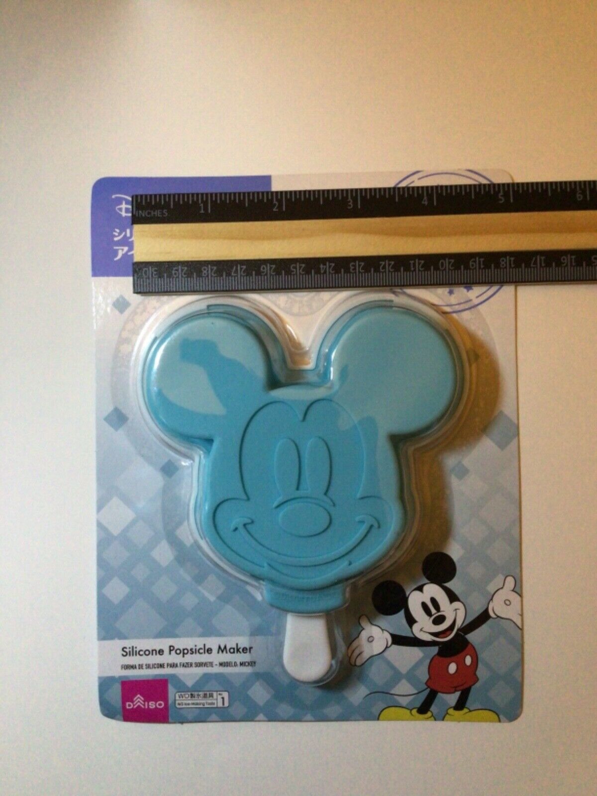 Daiso Disney Mickey Mouse Silicone Popsicle Maker Mold Set of 4 NEW - Fresh Stock Dated February 2026