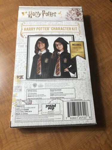 Harry Potter Character Costume Accessories Kit with Gryffindor Necktie & Glasses - Fresh Stock Dated February 2026