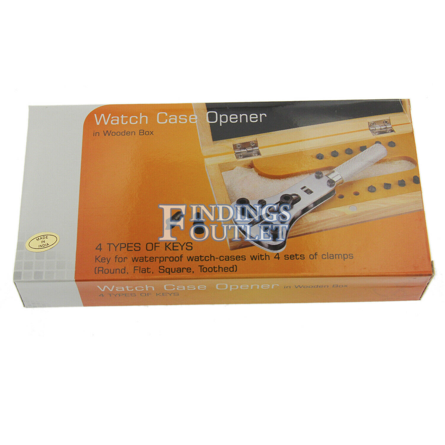 Jaxa Type Waterproof Case Wrench Watch Case Back Opener With Four Sets Of Pins - Fresh Stock Dated December 2025