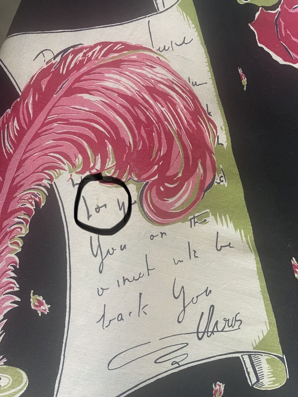 1950s Love Letters Black Panel Skirt - Fresh Stock Dated March 2026