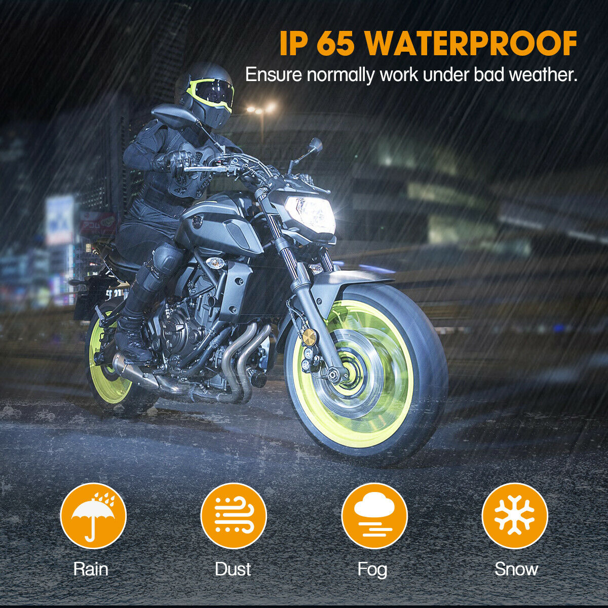 Motorcycle H4 9003 HB2 LED Headlight Bulb 16000LM 6500K Hi/Lo Beam Light - Fresh Stock Dated February 2026