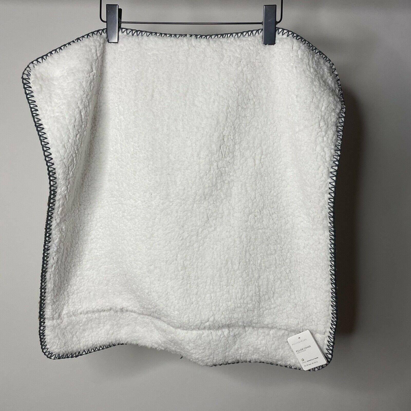 Pottery Barn Pillow Cover Mindfully Made Thermal Knit Sherpa Square 24 x 24 - Fresh Stock Dated December 2025