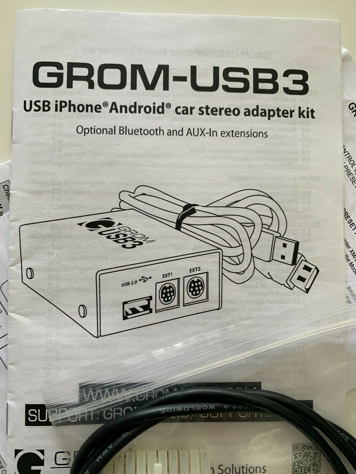 Nissan Infiniti 02-12 USB Android iPhone car integration adapter kit - Fresh Stock Dated December 2025