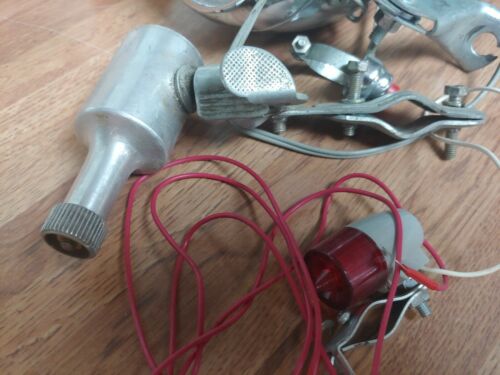 Vintage New Oxford NOS Bicycle Generator light Set w/ Headlight & Tailing SEARS - Fresh Stock Dated December 2025