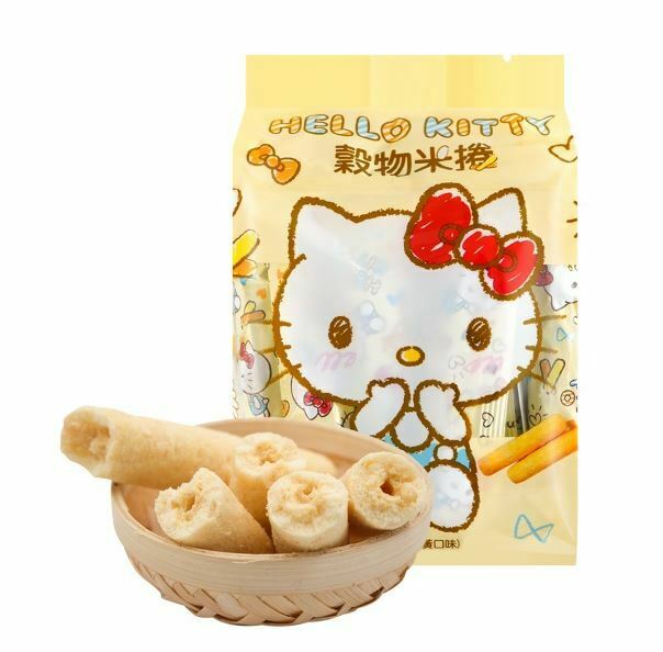 (16pcs)Sanrio Hello Kitty Grains Rice Roll Asian/Taiwanese Snack Net Wt. 5.64 oz - Fresh Stock Dated December 2025