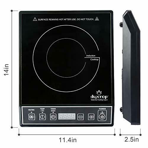 Duxtop 1800W Portable Induction Cooktop Countertop Burner, Black 9100MC/BT-M20B - Fresh Stock Dated December 2025