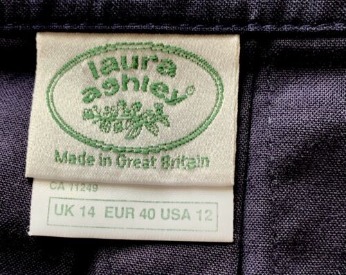 Vintage Laura Ashley Navy Skirt Nautical Size 12 US/ 14 UK - Fresh Stock Dated February 2026
