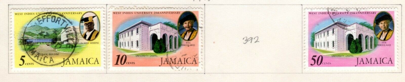 Jamaica Scott 366//415 Plus 1 S/S Mostly Used Hinged on Page Singles 1973-1976 - Fresh Stock Dated February 2026