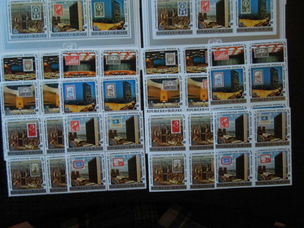 G895    BURUNDI 1977  MI 1399-1422 M/S  IMPER +  PERF MNH  CV  EURO 120.00 - Fresh Stock Dated December 2025