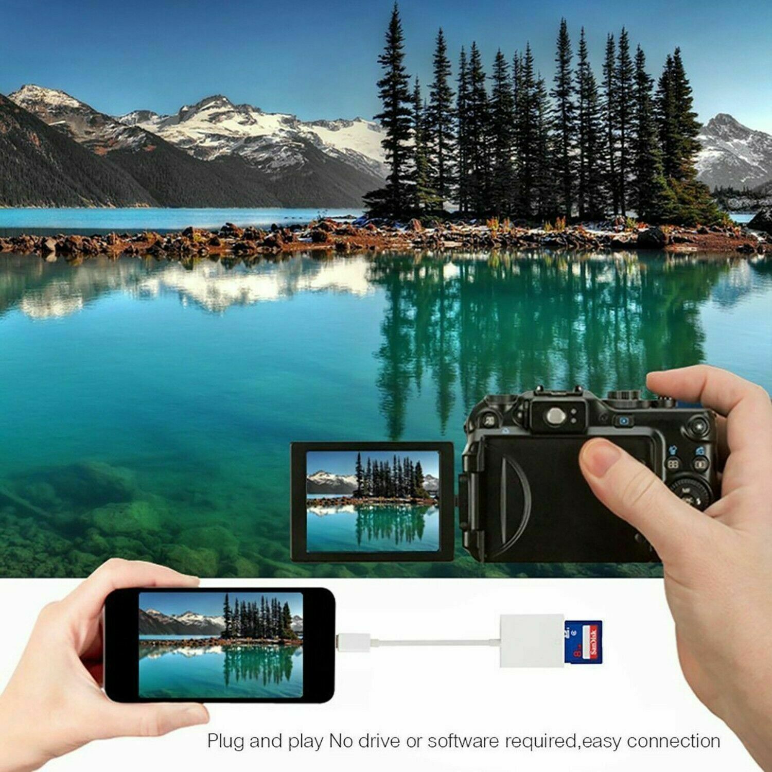 Type C to SD Card Trail Game Camera Image/Video Viewer Reader cable for iPad Pro - Fresh Stock Dated December 2025