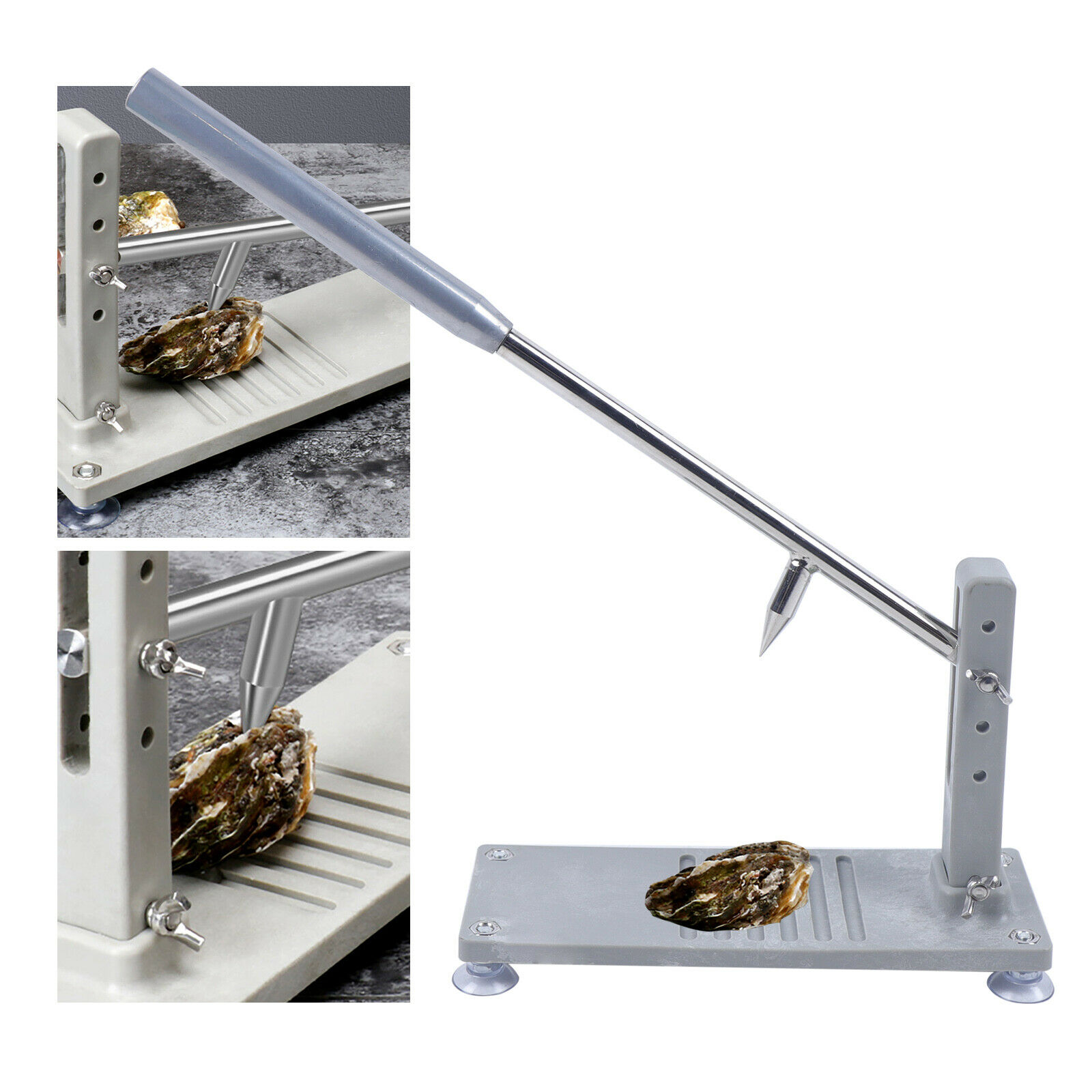 Oyster Knife Shucker Shell Seafood Opener Shucking Tool Set w/ blade * 2 - Fresh Stock Dated December 2025