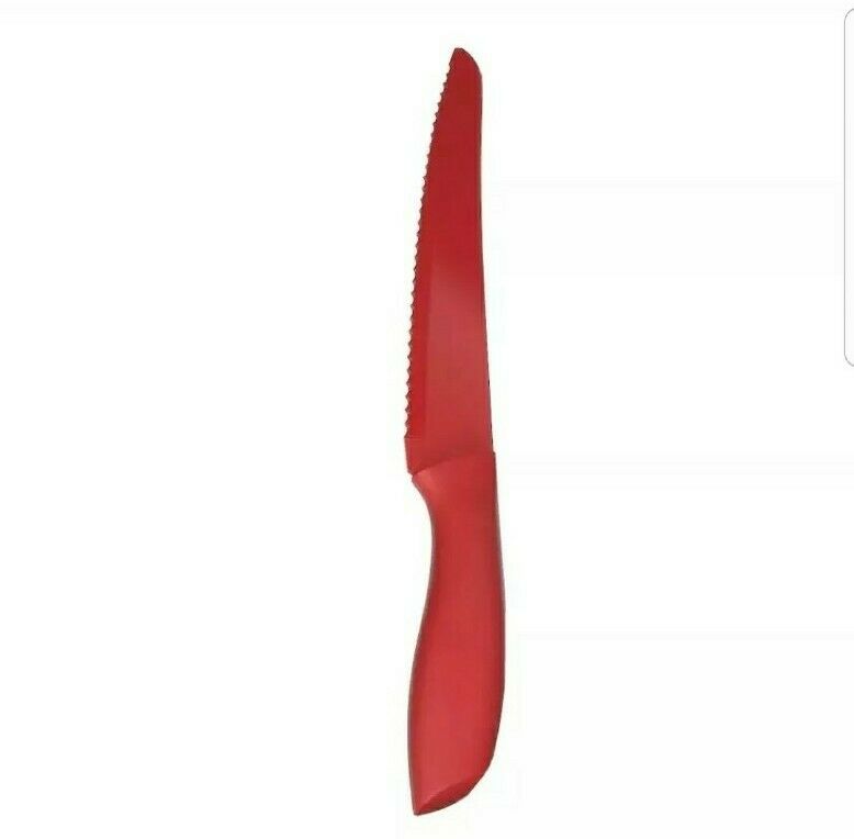 New Solid Red Kole OF988 Bread Knife- Kitchen Essentials - 13