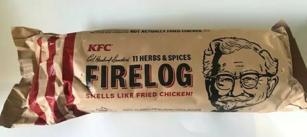 NEW KFC Fire Wood Log with 11 Herbs & Spices - Simply Light and Enjoy The Aroma - Fresh Stock Dated December 2025