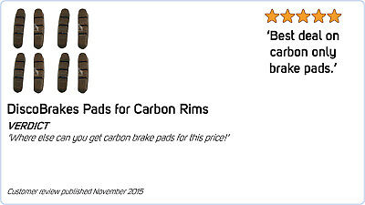 4 Pairs/8Pc Rubber Brake Inserts for Campagnolo Record & Chorus Road Brake Shoes - Fresh Stock Dated February 2026