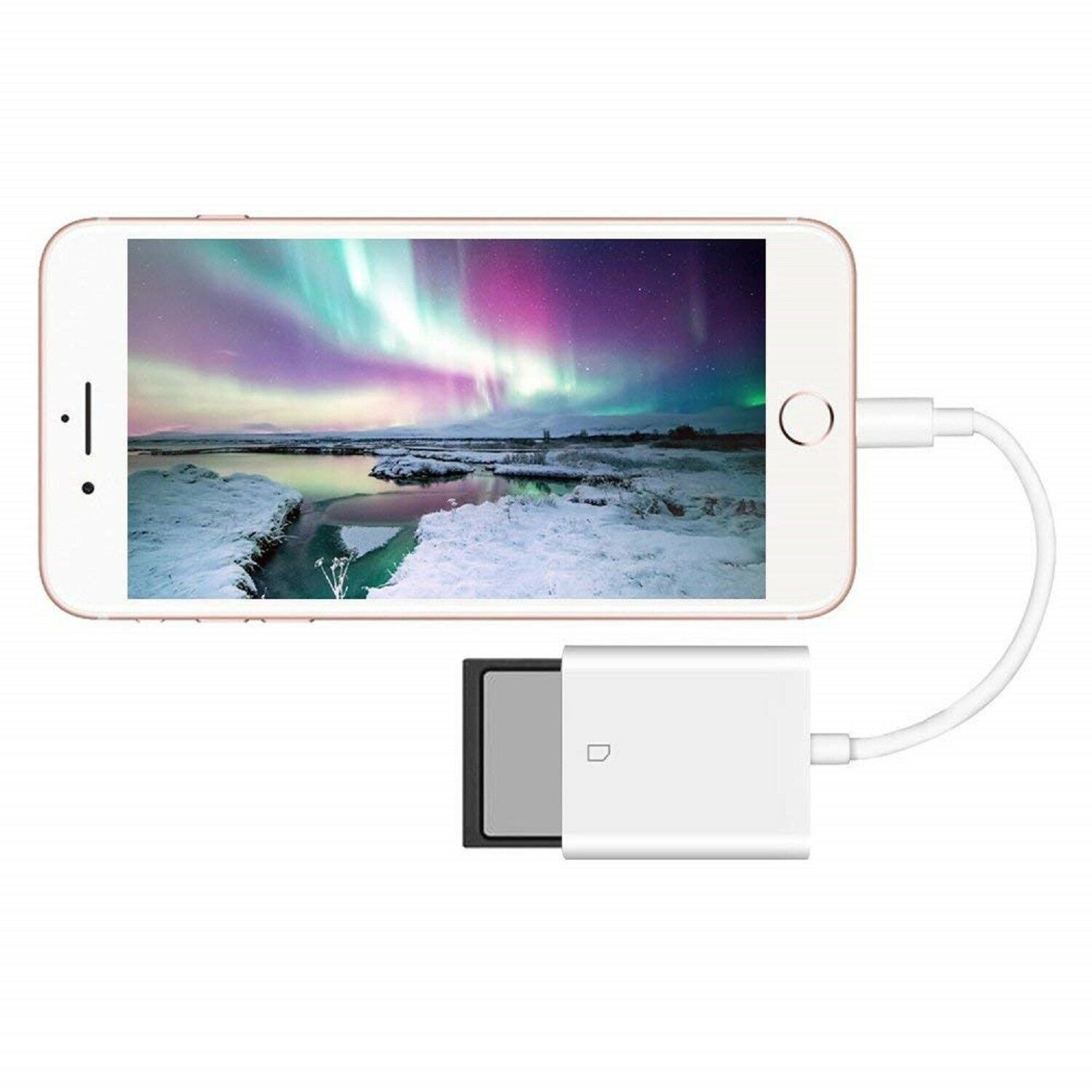 For Apple Lightning To Sd Card Camera Reader Tail Adapter Iphone Ipad - Fresh Stock Dated December 2025