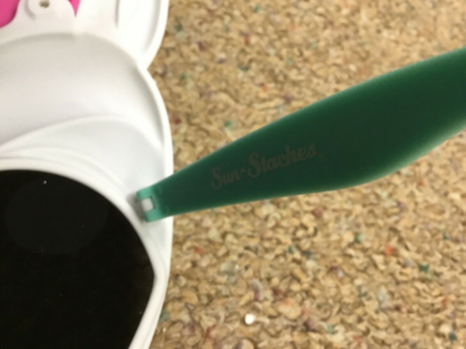 Unicorn SunStaches Pink Hair Unicorn Big Eyes White Unicorn Glasses - Fresh Stock Dated February 2026