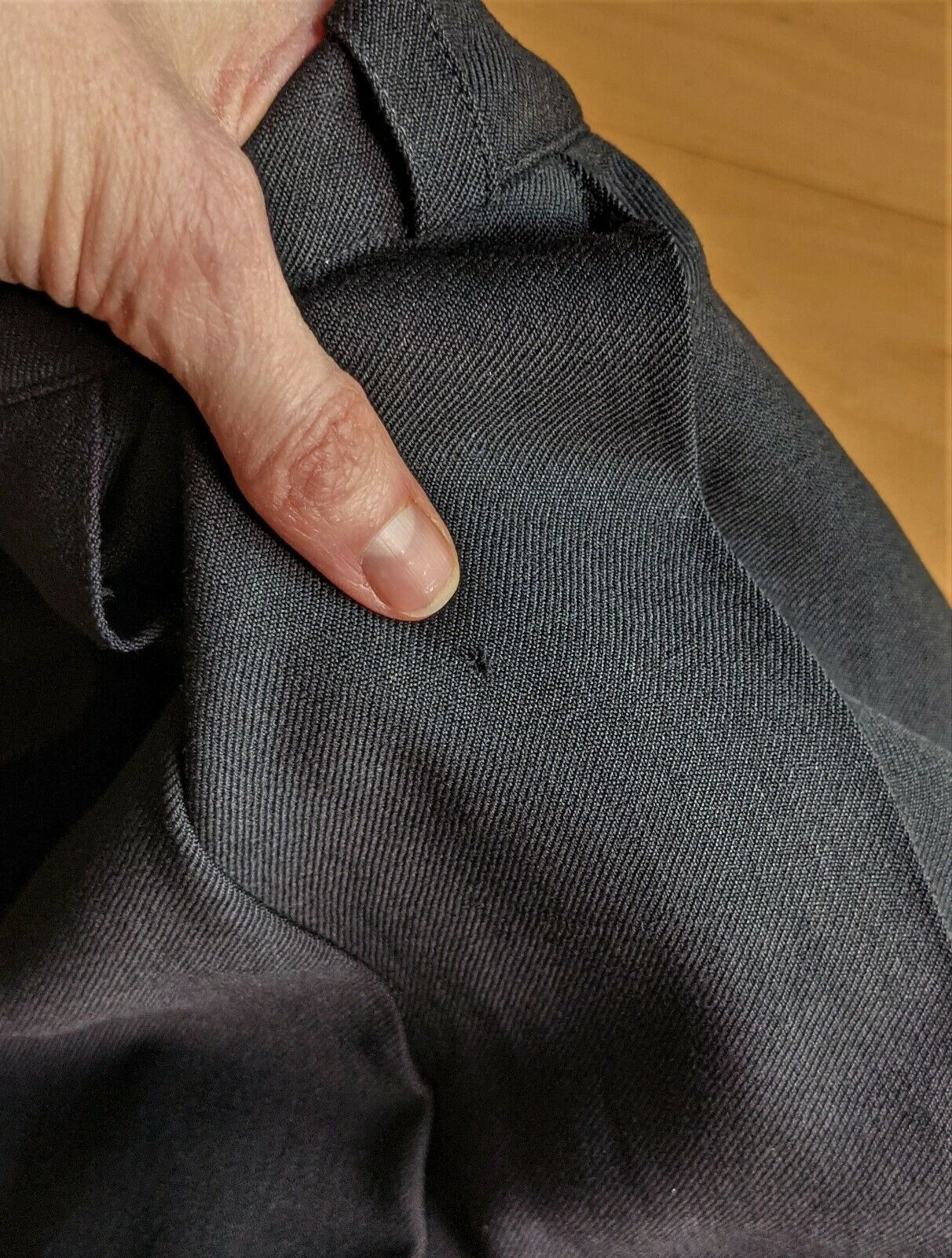 VINTAGE 1970s Black Wool Skirt Pleats MICMAC ST TROPEZ Schoolgirl Size S FRENCH - Fresh Stock Dated December 2025