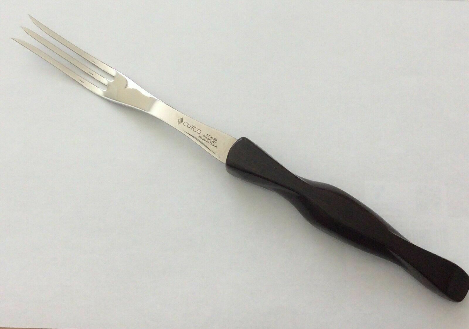Brand New Cutco #1726 Turning Fork w/Brown Handle with FREE SHIP - Fresh Stock Dated December 2025
