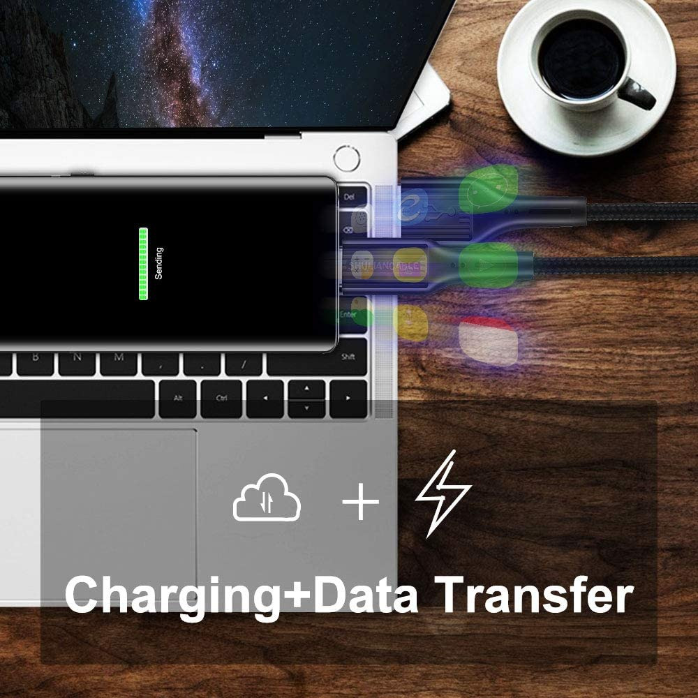 SHULIANCABLE USB Type C Cable, C 2.0 Fast Charge 3.3Ft/1Meter, Black - Fresh Stock Dated February 2026