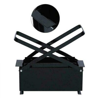 Paper Log Briquette Maker Black Steel Manual Press Machine for Fire Sove Durable - Fresh Stock Dated December 2025