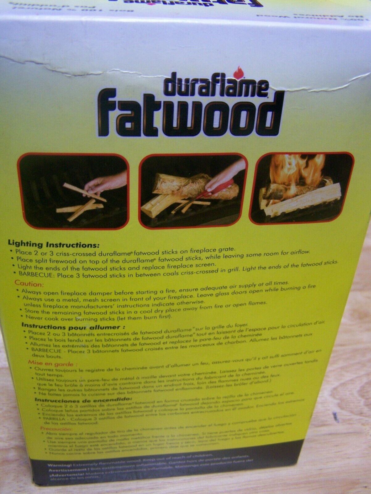 DURAFLAME Fatwood Natural Wood Firestarter (wp1) no additives 2 pounds 30 LIGHTS - Fresh Stock Dated December 2025