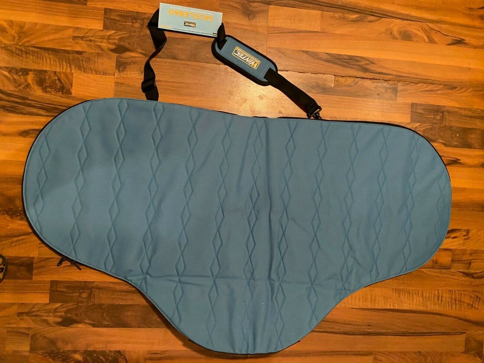 NEW BLUE WINTEC ENGLISH SADDLE COVER BAG / CARRIER WITH HANDLE STRAP - Fresh Stock Dated February 2026