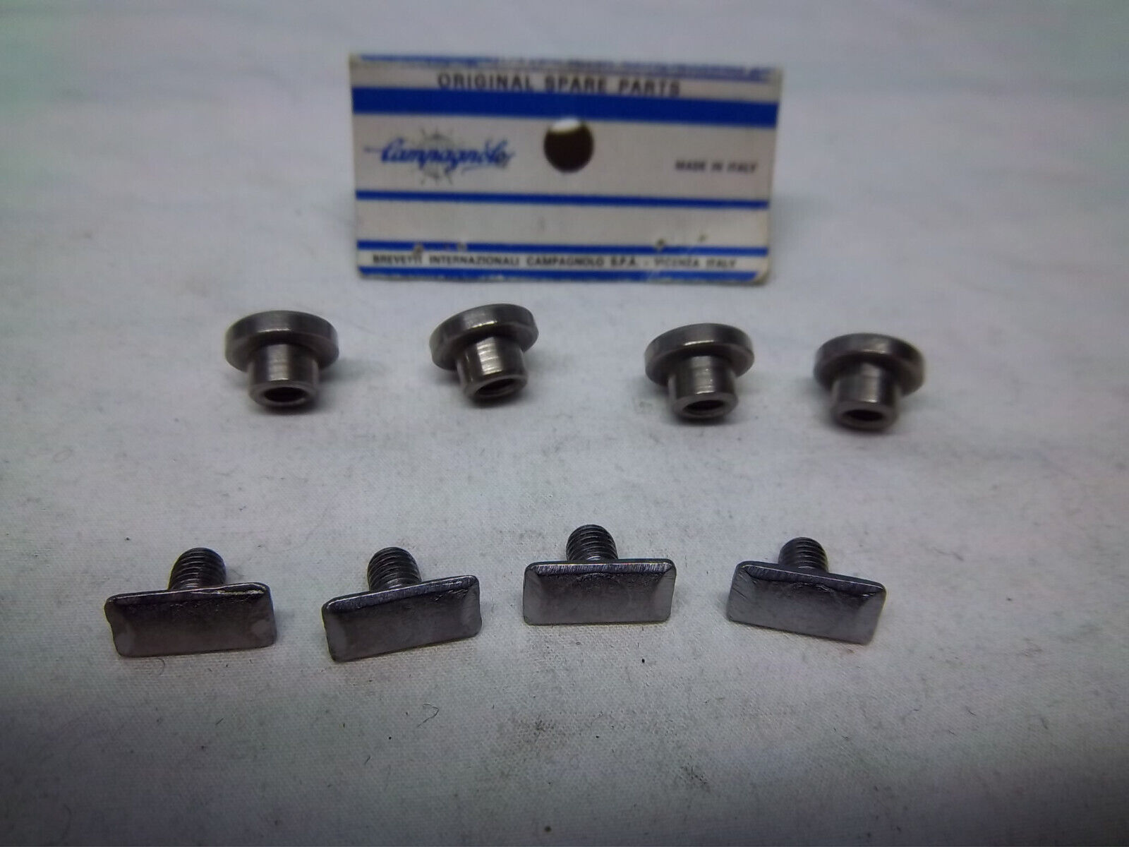 NOS 2 PAIR OF Campagnolo C Record Delta Brake shoe fixing Nut Vintage BiCYCLE - Fresh Stock Dated February 2026