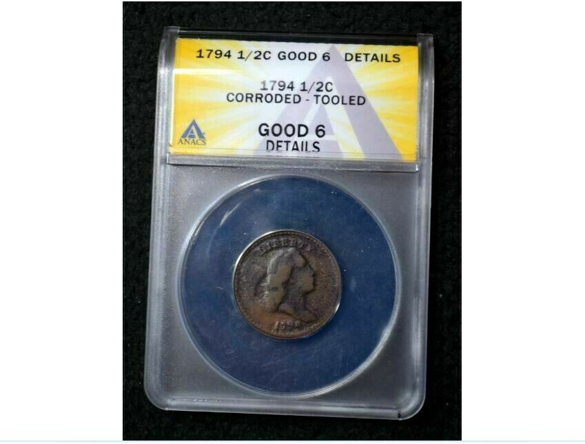 1794 HALF CENT * ANACS GOOD 6 Details * Get 5% Off at Checkout or Make Offer - Fresh Stock Dated February 2026