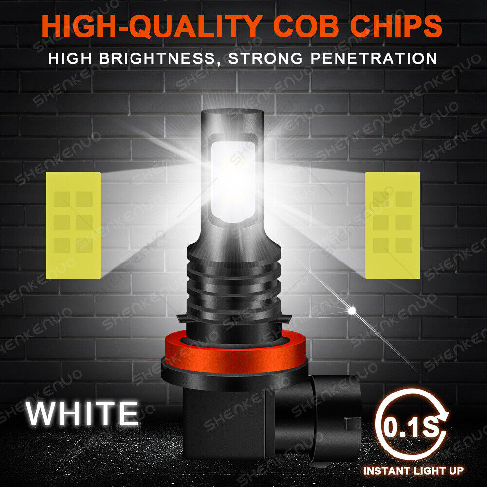 For Suzuki Hayabusa GSX1300R 2008-2017 - 4X H9+H7 LED Headlights Bulbs White HKB - Fresh Stock Dated February 2026