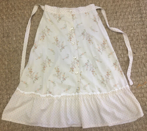 VINTAGE 1970s BOHO HIPPIE FLORAL PEASANT PRAIRIE CALICO COTTON SKIRT - Fresh Stock Dated February 2026