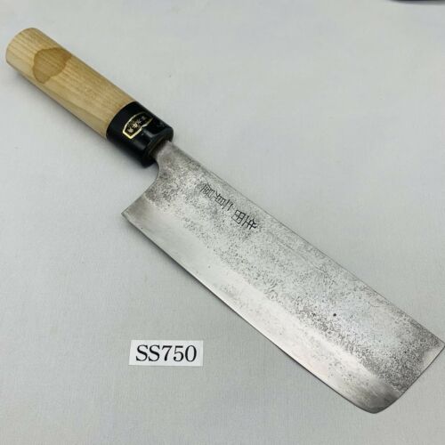 <Used> Japanese Chef's Kitchen Knife Blue Steel Nakiri 160/290 From Japan SS750 - Fresh Stock Dated December 2025