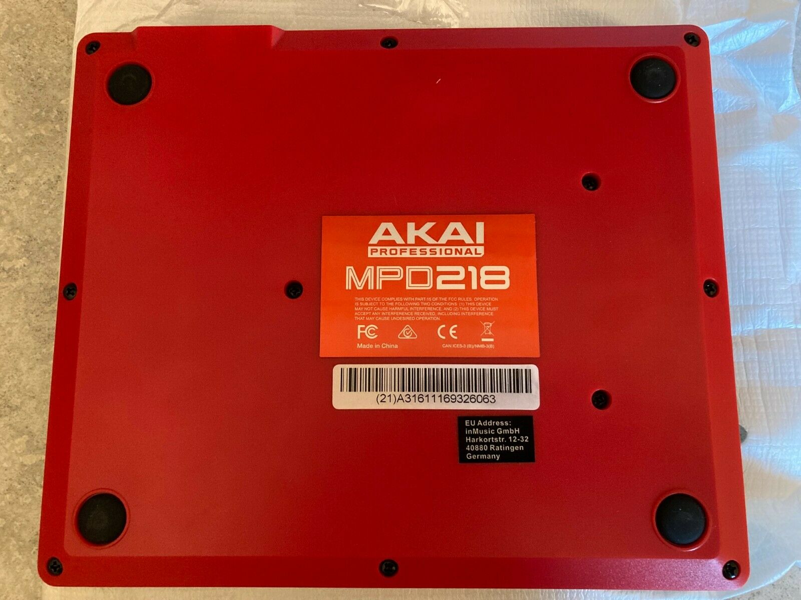 Akai Professional MPD 218 Pad Controller with 16 MPC Pads - Fresh Stock Dated February 2026