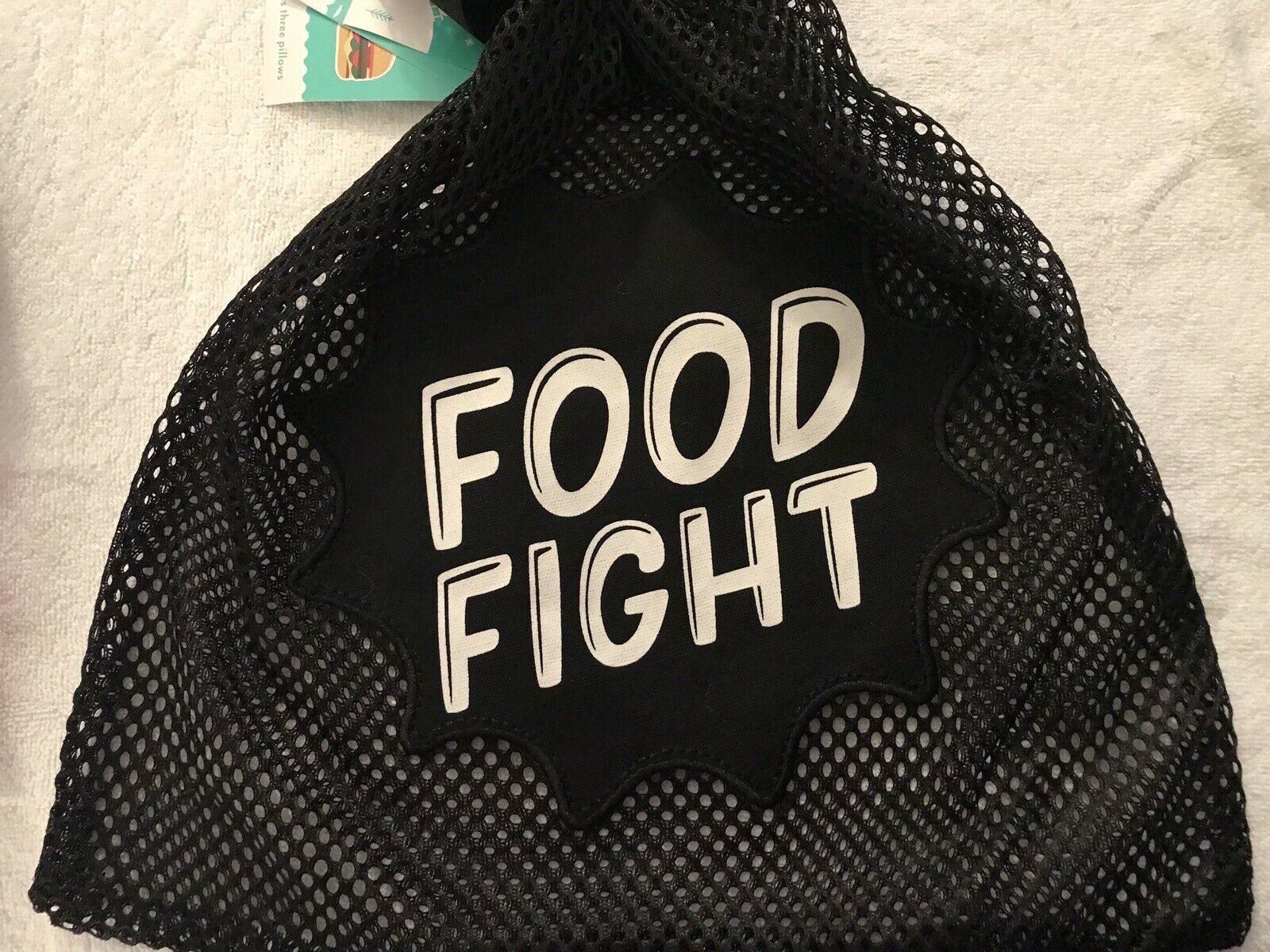 Pillowfort Food Fight Pillow Set - 3 Pillows & Bag- Hamburger Donut Pretzel -New - Fresh Stock Dated December 2025