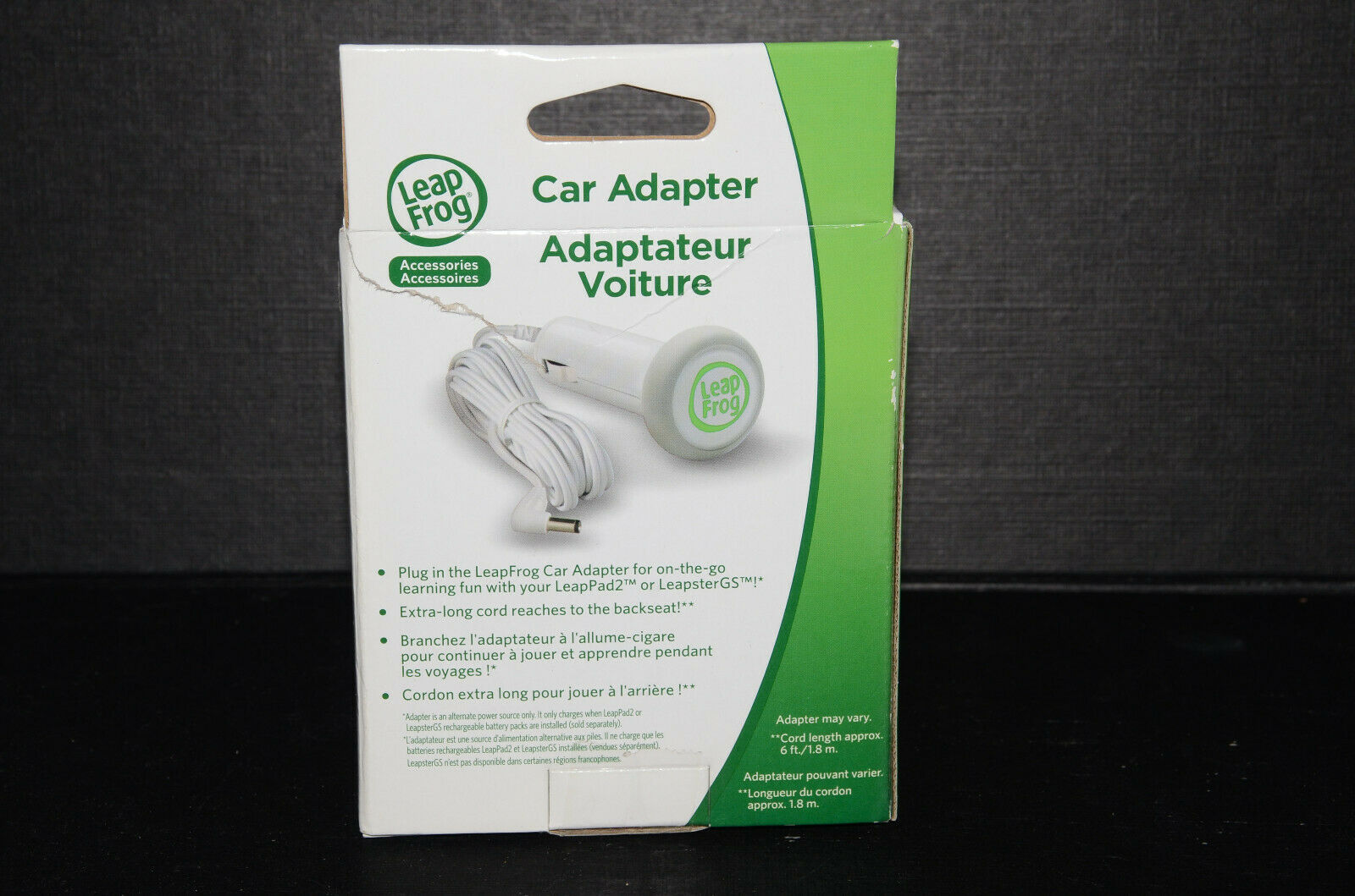 Leap Frog Car Adapter - LeapPad2 LeapPad LeapsterGS Explorer Leapster Explorer - Fresh Stock Dated February 2026