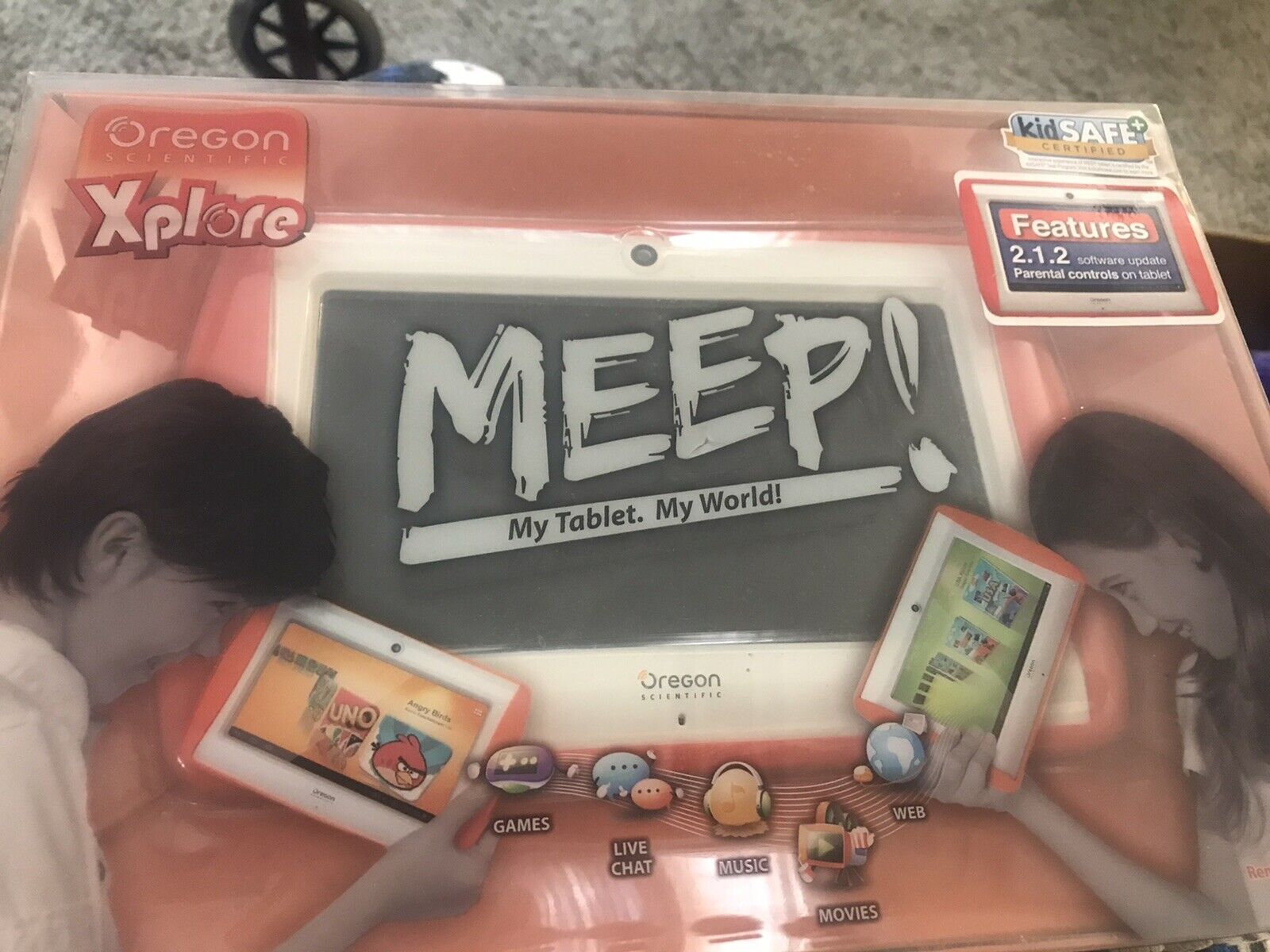 Oregon Scientific Xplore Meep Kids Tablet Wi-Fi Has Charger Works - Fresh Stock Dated February 2026