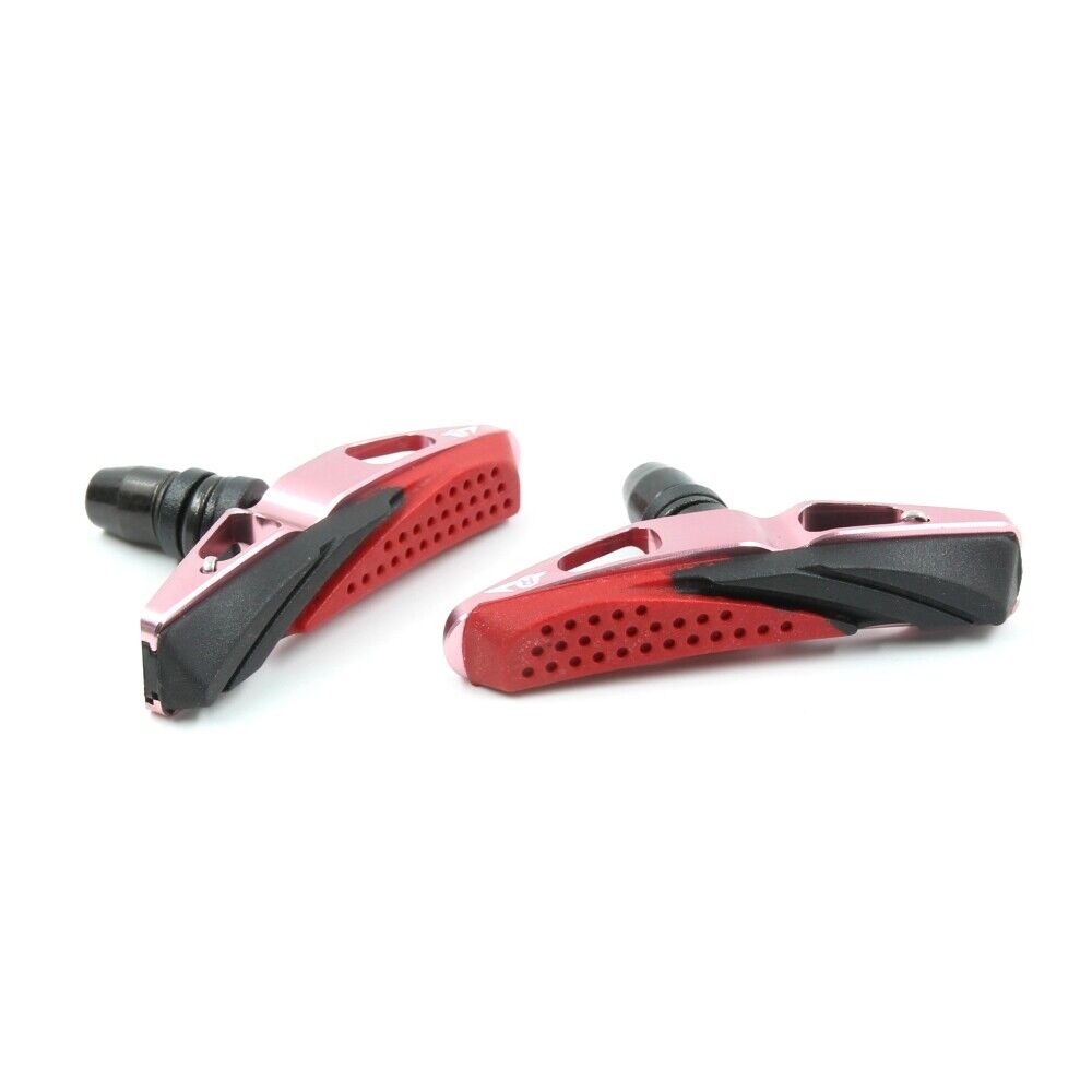 AICAN Full CNC Machined Brake Shoes For V-Brake , PINK - Fresh Stock Dated February 2026