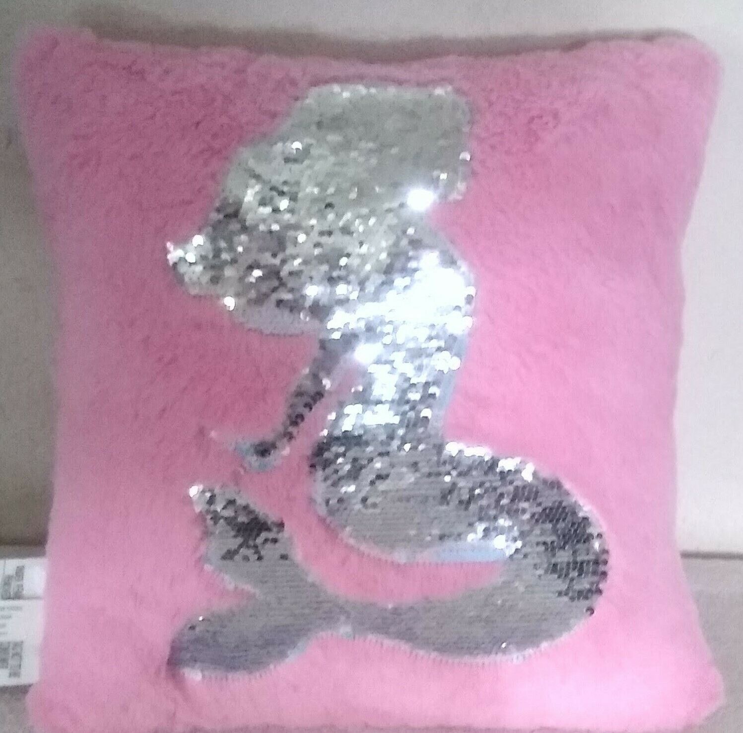Tween Brands Mermaid Plush Pink Turquoise Silver Flip Sequins Pillow - Fresh Stock Dated December 2025