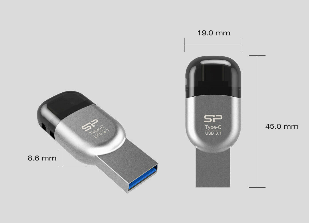 Silicon Power MOBILE Dual USB 3.1 Type-C USB Type-A OTG Card Reader For Android - Fresh Stock Dated February 2026