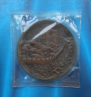 Shanghai Mint:1985&1987 China medal the Great Wall copper,plum tree rare - Fresh Stock Dated February 2026