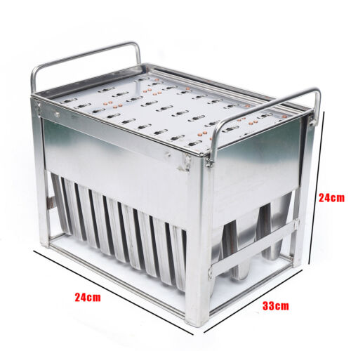 30pcs Stainless Steel Ice Cream Mold Reusable Candy Juice Popsicle Maker Mould - Fresh Stock Dated December 2025