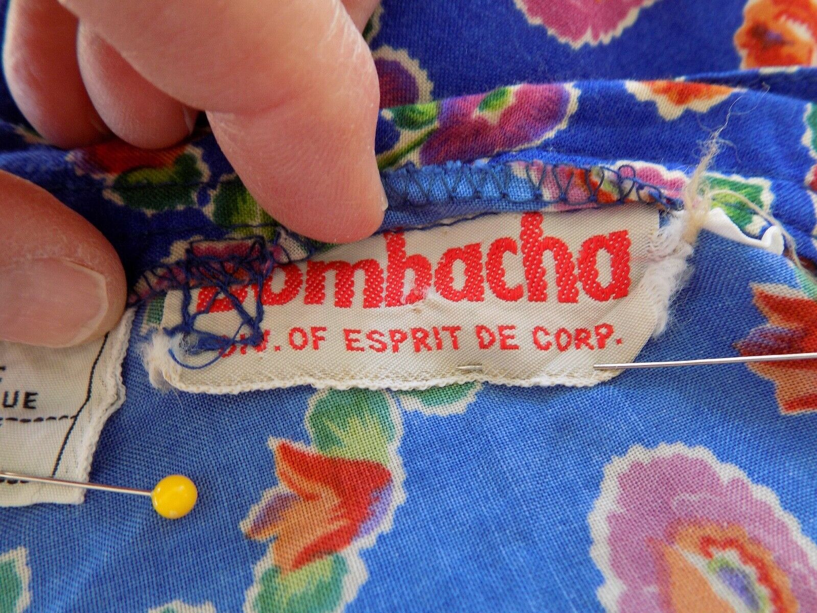 Vtg. Bombacha for ESPRIT DE CORP Floral A Line Midi Skirt - Sz. 9 - Fresh Stock Dated February 2026