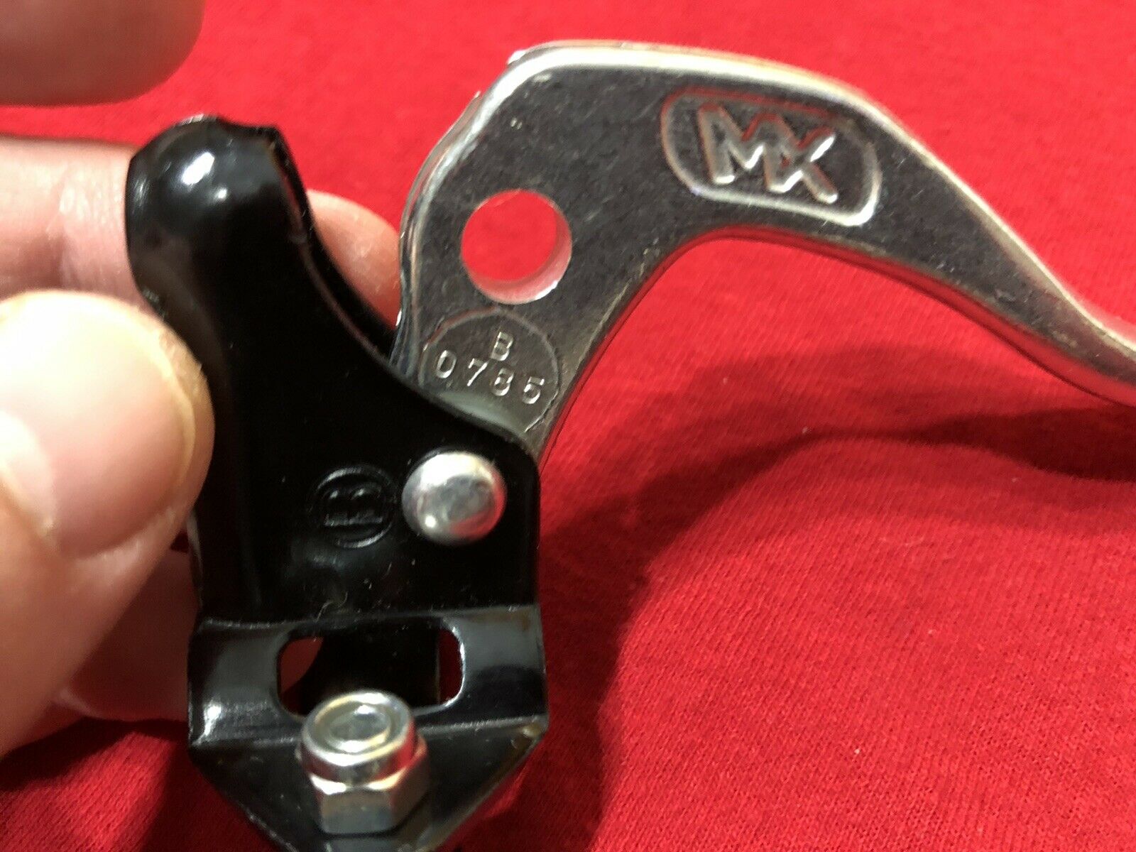 Left Front Dia Compe Tech 4 Brake Lever Dated 1985 Black Silver OLD SCHOOL BMX - Fresh Stock Dated December 2025