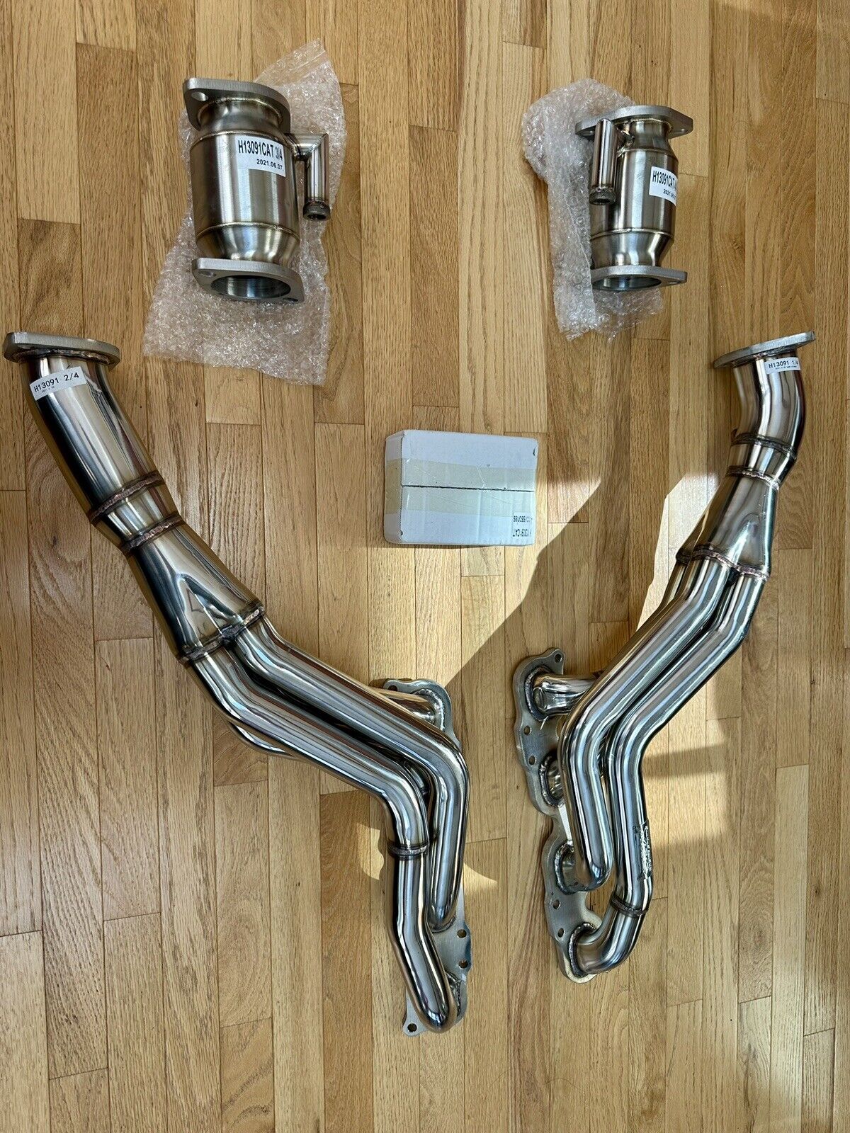 M156 C63 AMG Long Tube Headers New In Box Obx Catted M156 E63 CLS63 - Fresh Stock Dated February 2026