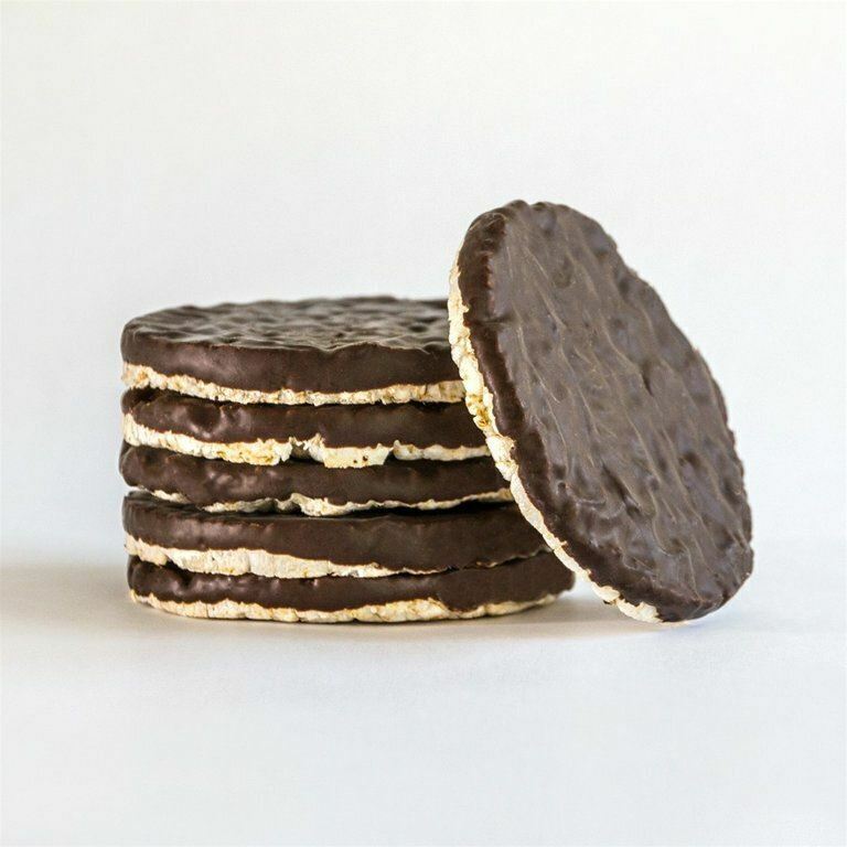 Lieber's Milk Chocolate Covered Rice Cakes, 3.1 oz (Pack of 16) - Fresh Stock Dated February 2026