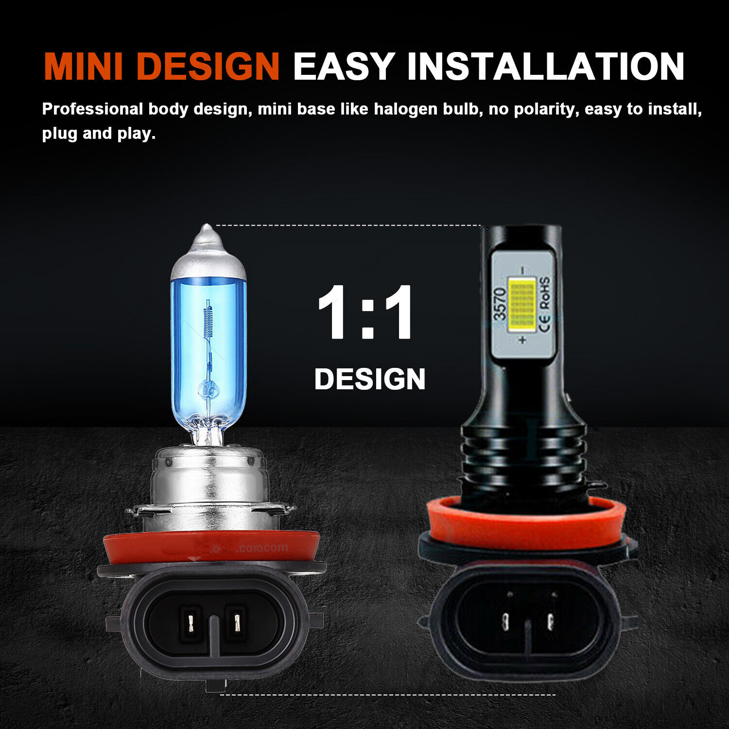 For Suzuki Hayabusa GSX1300R 2008-2017 - 4X H9+H7 LED Headlights Bulbs White HKB - Fresh Stock Dated February 2026