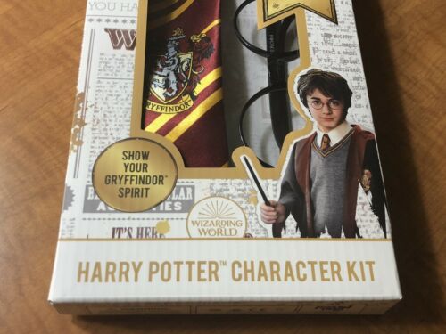 Harry Potter Character Costume Accessories Kit with Gryffindor Necktie & Glasses - Fresh Stock Dated February 2026