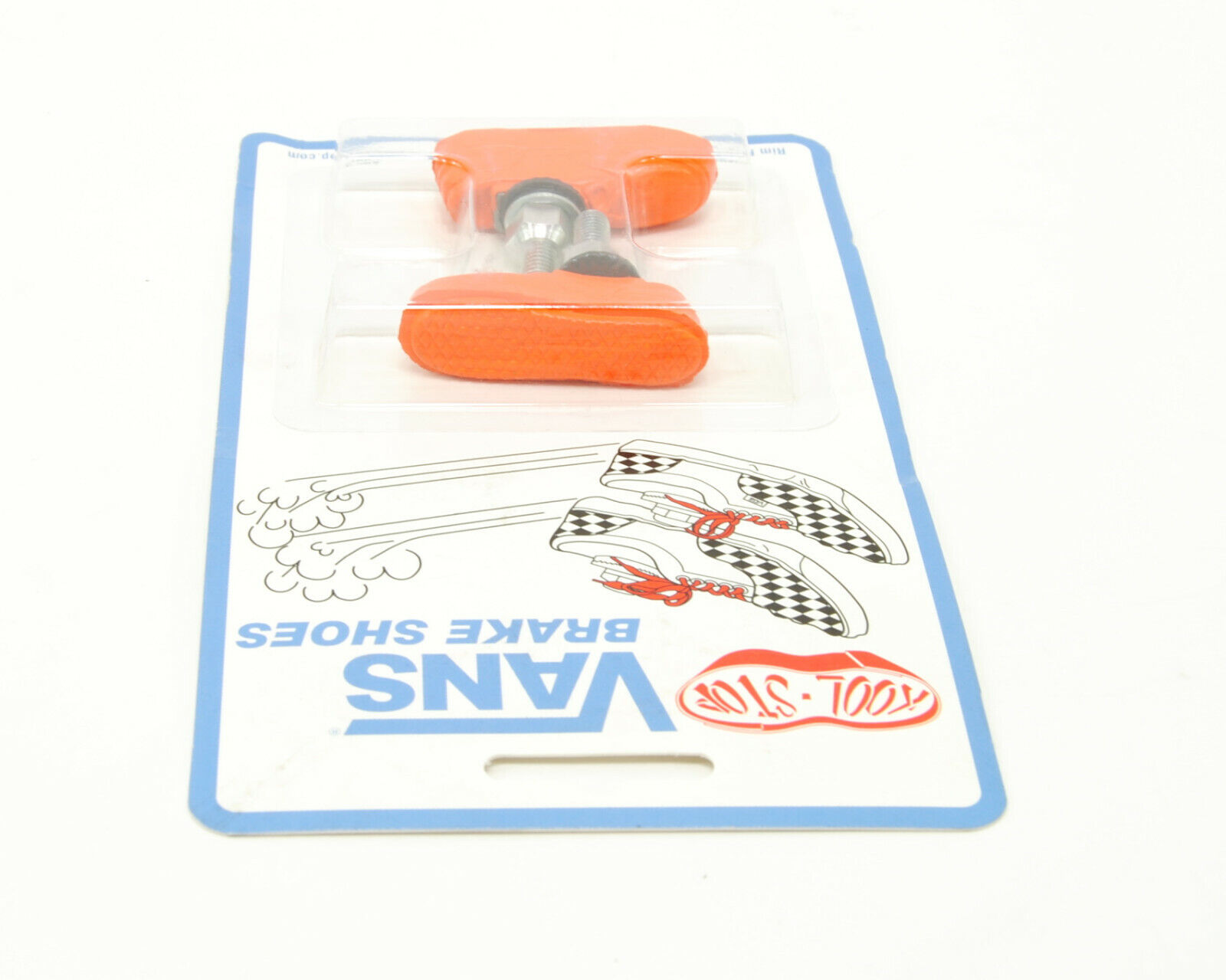 Kool Stop bicycle bike Vans BMX THREADED brake pads ORANGE (PAIR) MADE IN USA - Fresh Stock Dated February 2026