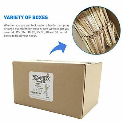 Approx. 300 Eco-Stix Fatwood Fire Starter Kindling Firewood 25 lbs FATWOOD - Fresh Stock Dated December 2025