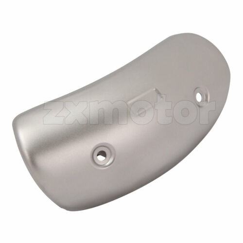 Universal Motorcycle Exhaust Pipe Guard Heat Shield Cover 7.5x3inch Silver - Fresh Stock Dated February 2026