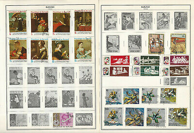 Burundi Stamp Collection 24 Harris Pages to 1986, Nice Lot of Topicals, JFZ - Fresh Stock Dated March 2026